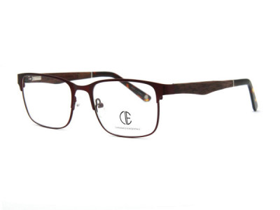 CIE SEC702 Eyeglasses, MATT BROWN/SHINY BROWN (2)