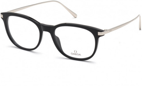 Omega OM5013 Eyeglasses, 001 - Shiny Black