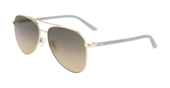 Calvin Klein CK21306S Sunglasses, (717) SHINY GOLD