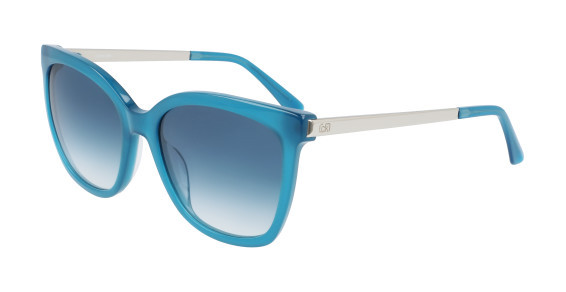 Calvin Klein CK21703S Sunglasses, (430) MILKY TEAL BLUE