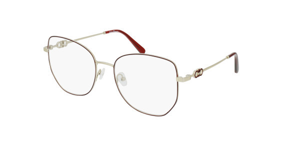 Ferragamo SF2219 Eyeglasses, (744) GOLD/BURGUNDY