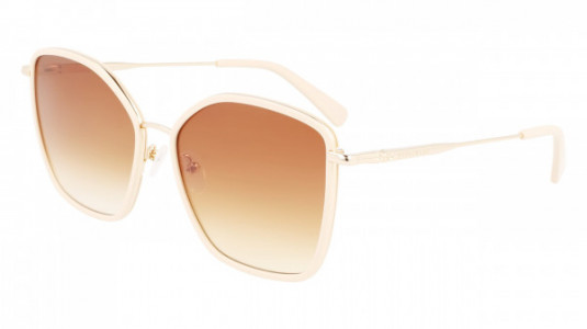 Longchamp LO685S Sunglasses, (771) GOLD/IVORY