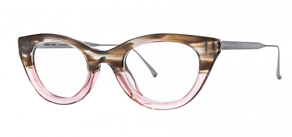 Thierry Lasry JUNGLY Eyeglasses, Pink & Beige