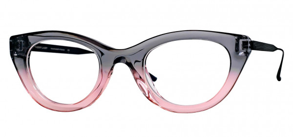 Thierry Lasry JUNGLY Eyeglasses, Translucent Grey & Pink Gradient