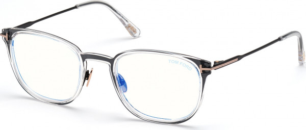 Tom Ford FT5694-B Eyeglasses, 001 - Crystal / Shiny Black