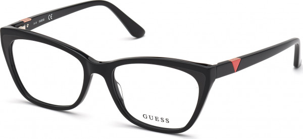 Guess GU2811 Eyeglasses, 001 - Shiny Black / Shiny Black