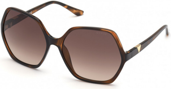 Guess GU7747 Sunglasses, 52F - Dark Havana / Gradient Brown