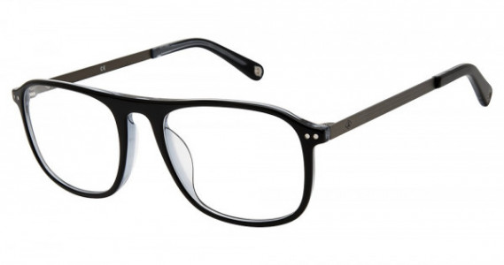 Sperry Top-Sider SPPARKER Eyeglasses, C01 BLCK/TRANS BLUE