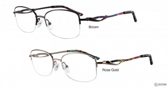 Bulova Alamosa Eyeglasses, Rose Gold