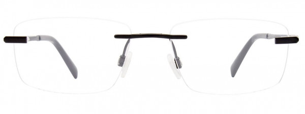 EasyClip EC573 Eyeglasses, 090 - Satin Black
