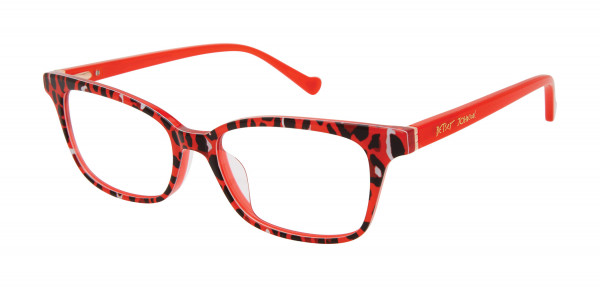 Betsey Johnson Wildhearts Eyeglasses, Red