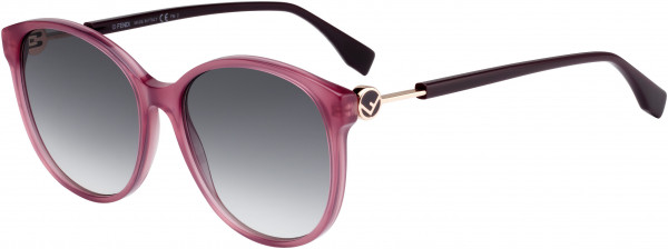 Fendi Fendi 0412/S Sunglasses, 0LHF Opal Burgundy