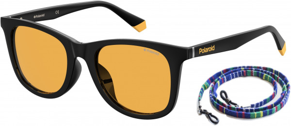 Polaroid Core Polaroid 6112/F/S Sunglasses, 071C Black Yellow