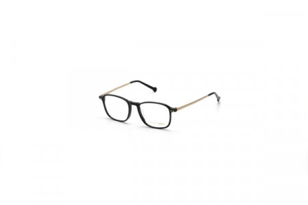 William Morris WM55008 Eyeglasses, BLACK/GOLD (C1)