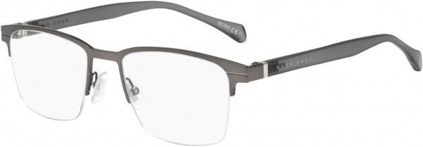 HUGO BOSS Black Boss 1120 Eyeglasses, 0R80 Semi Matte Dark Ruthenium