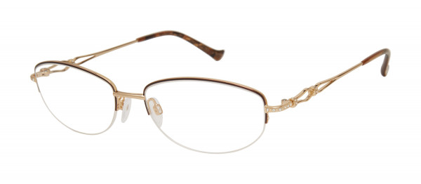 Tura R228 Eyeglasses, Brown/Gold (BRN)