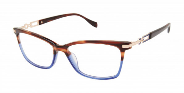 Tura by Lara Spencer LS302 Eyeglasses, Brown / Blue (BRN)