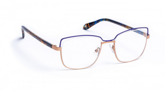 J.F. Rey PM070 Eyeglasses, MATT BLUE/SATIN PINK GOLD (2505)