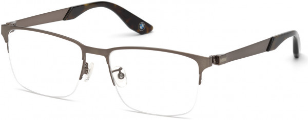 BMW Eyewear BW5001-H Eyeglasses, 016 - Shiny Palladium / Shiny Blue