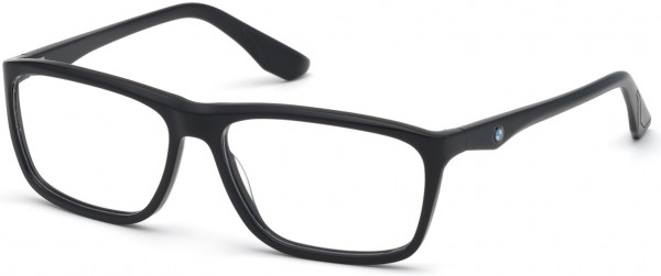 BMW Eyewear BW5004 Eyeglasses, 002 - Matte Black / Matte Black