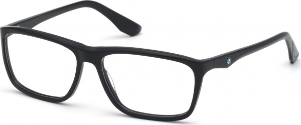 BMW Eyewear BW5004 Eyeglasses, 002 - Matte Black / Matte Black