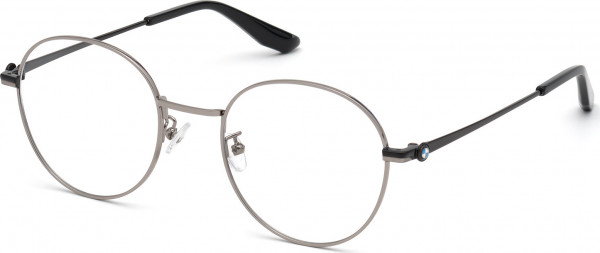 BMW Eyewear BW5009 Eyeglasses, 014 - Shiny Light Ruthenium / Shiny Black