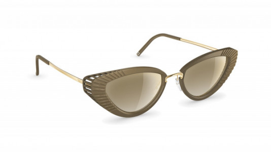 neubau Virginia 3 D Sunglasses, Olive/glorious gold 5530