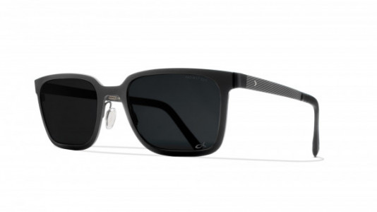 Blackfin Homewood Sun Sunglasses, C1339 - Black/Gray (Solid Smoke)