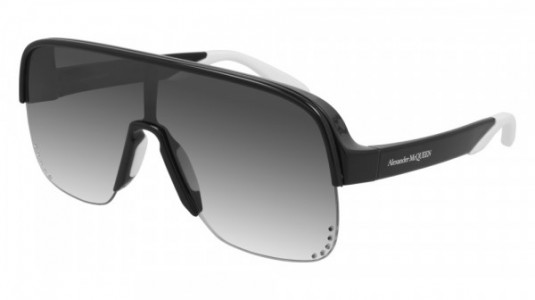 Alexander McQueen AM0294S Sunglasses, 002 - BLACK with GREY lenses