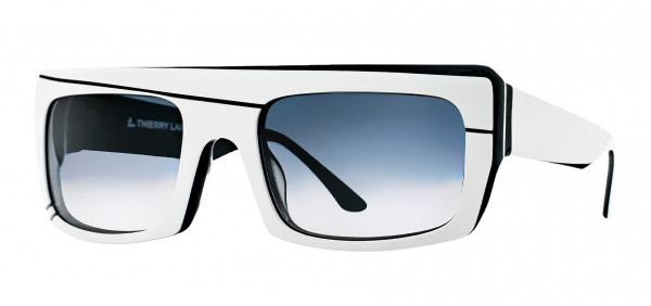 Thierry Lasry PIMPY Sunglasses, White & Black
