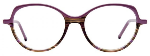 CHILL C7040 Eyeglasses, 080 - Lilac & Green Lines/Lilac