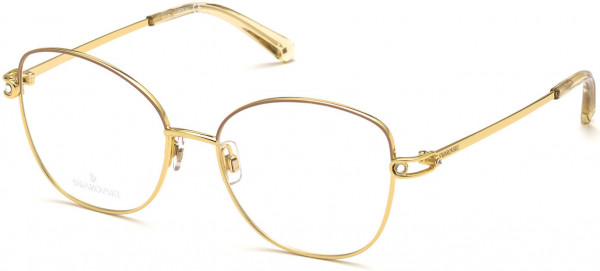Swarovski SK5398 Eyeglasses, 030 - Shiny Deep Gold