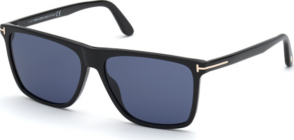 Tom Ford FT0832 FLETCHER Sunglasses, 01V - Shiny Black / Shiny Black