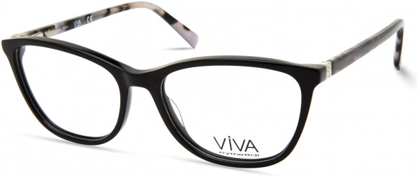 Viva VV4525 Eyeglasses, 001 - Shiny Black