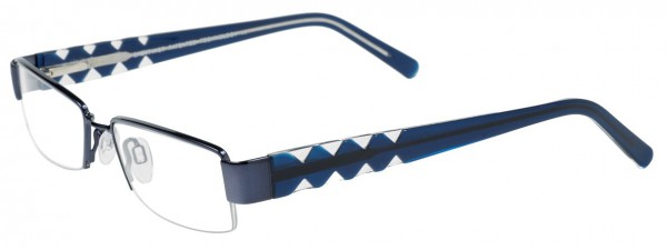 EasyTwist ET846 Eyeglasses, SATIN MIDNIGHT BLUE/CLEAR AND NA