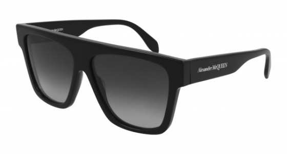 Alexander McQueen AM0302S Sunglasses, 001 - BLACK with GREY lenses