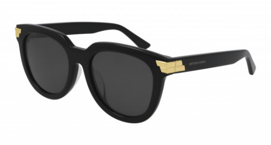Bottega Veneta BV1104SA Sunglasses, 001 - BLACK with GREY lenses