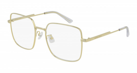 Bottega Veneta BV1110O Eyeglasses, 001 - GOLD with TRANSPARENT lenses