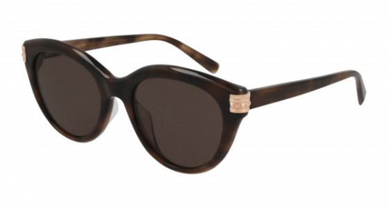 Boucheron BC0112S Sunglasses, 003 - HAVANA with BROWN lenses