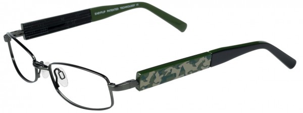 EasyClip P6074 Eyeglasses, SATIN OLIVE GREEN // GREEN