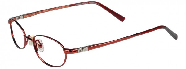 EasyClip O1076 Eyeglasses, SHINY PALE VIOLET RED