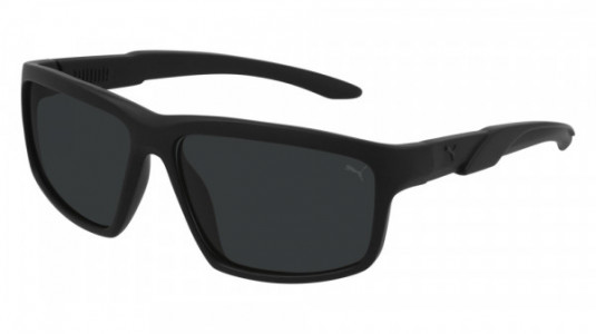 Puma PU0324S Sunglasses, 001 - BLACK with BLACK lenses