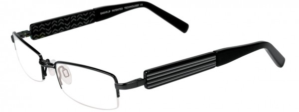 EasyClip P6076 Eyeglasses, SATIN BLACK // BLACK