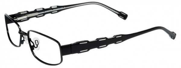 Takumi T9710 Eyeglasses, SATIN BLACK/BLACK