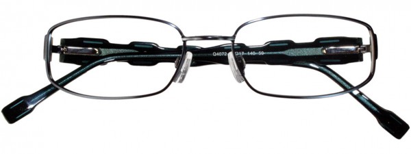 Takumi T9710 Eyeglasses, SATIN DARK STEEL BLUE/BLACK AND