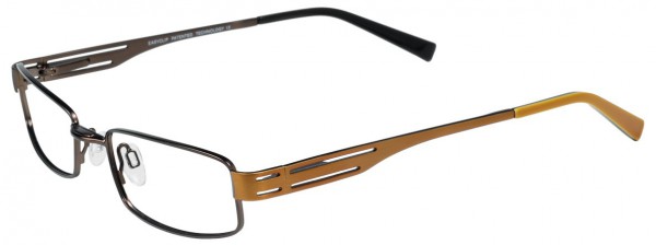 EasyClip P6066 Eyeglasses, SATIN BROWN/BROWNISH GOLD