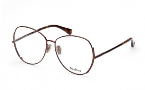 Max Mara MM5001-H Eyeglasses, 036 - Shiny Copper, Shiny Classic Havana