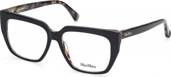 Max Mara MM5010 Eyeglasses, 005 - Black/Havana / Black/Havana