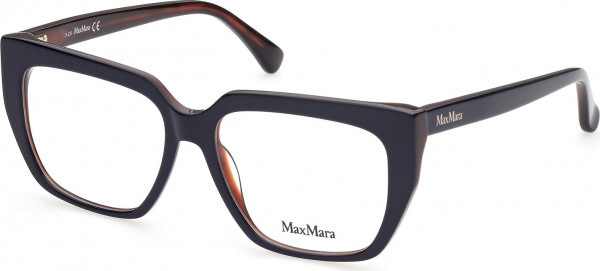 Max Mara MM5010 Eyeglasses, 092 - Shiny Blue / Blue/Monocolor