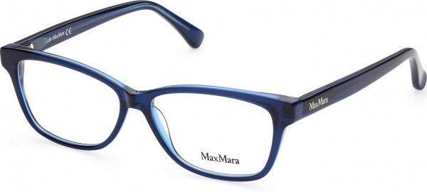 Max Mara MM5013 Eyeglasses, 092 - Blue/Monocolor / Blue/Monocolor